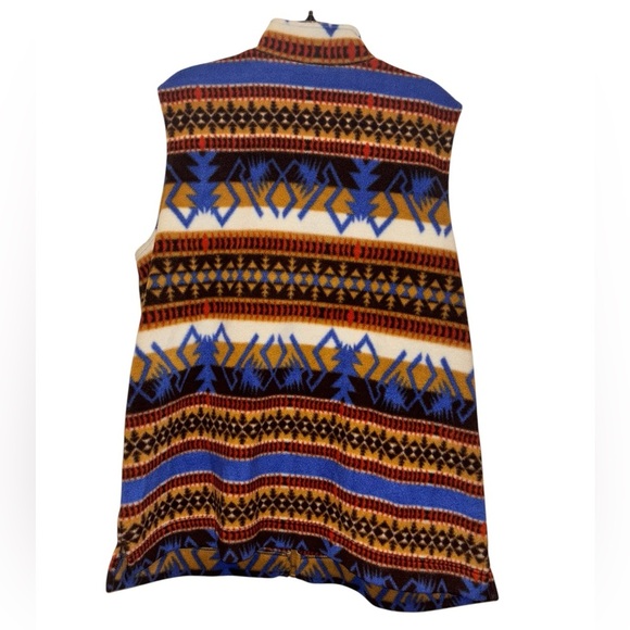 Denim & Co Aztec Fleece Vest - Picture 3 of 3
